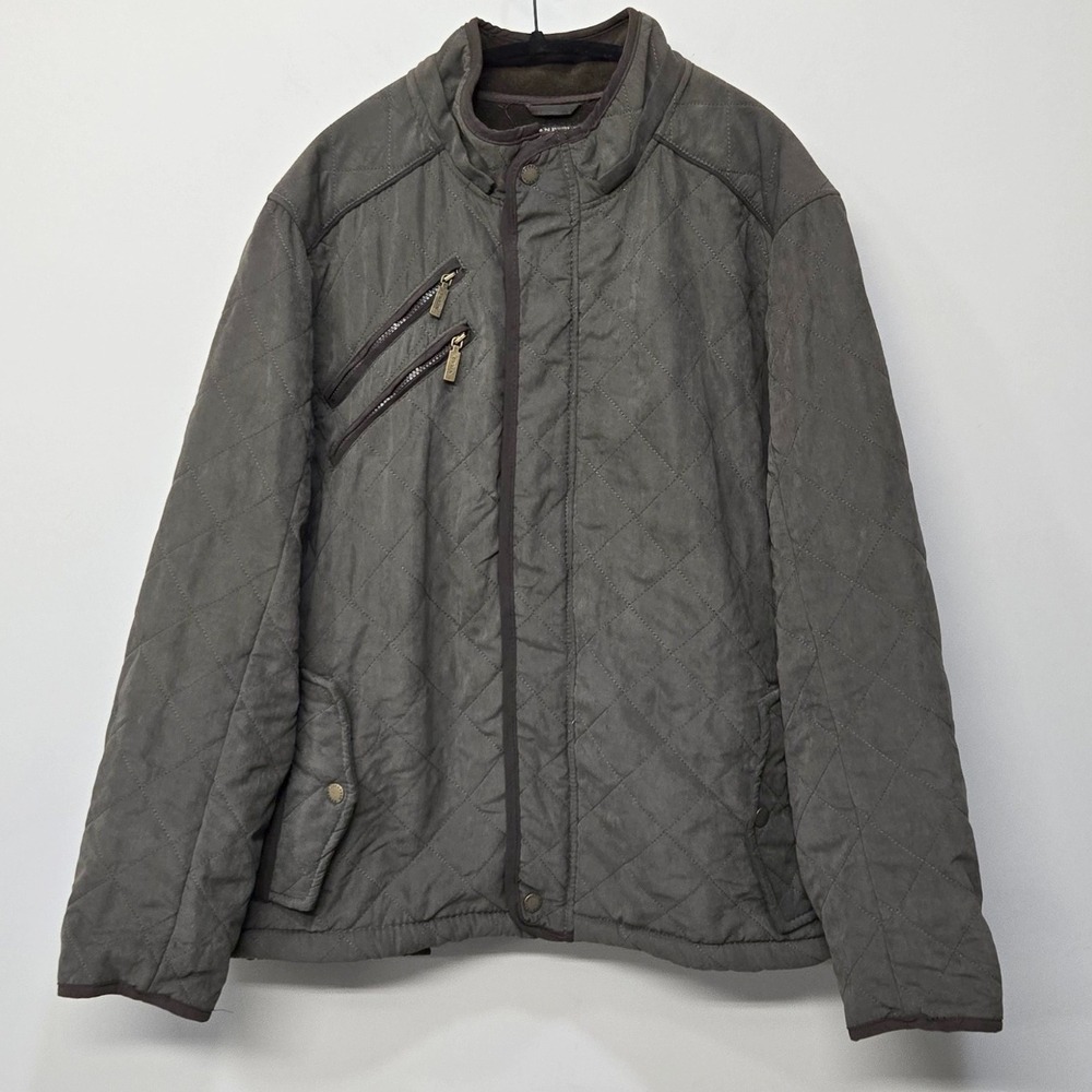 Mens XL Quilted Barn Chore Field Jacket Coat‎ Brown Equestrian Hunting Heritage